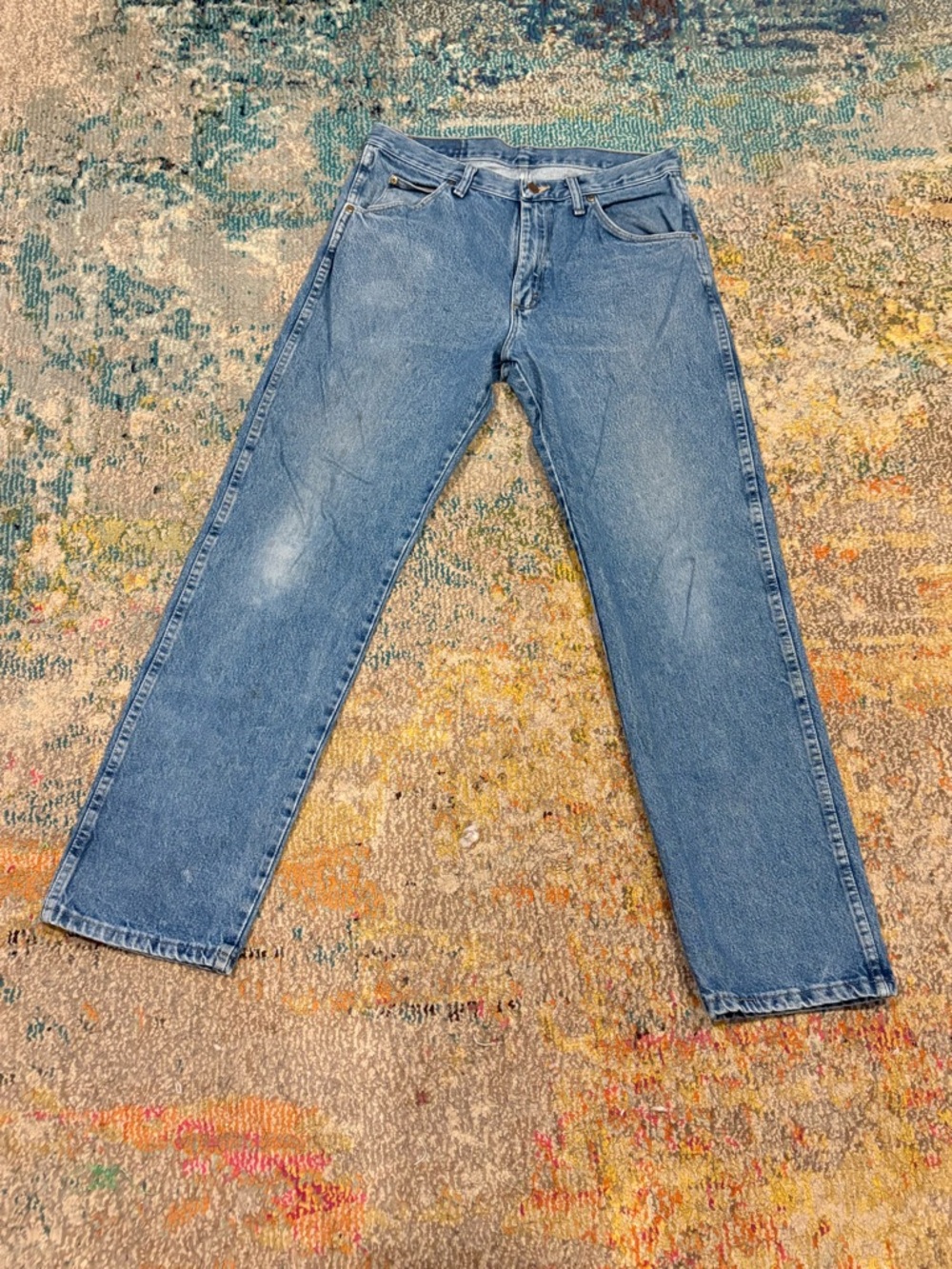Wrangler * Men's Straight Fit Blue Jeans GUC Casual Everyday Denim 32x32 Regular